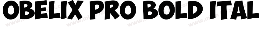 Obelix Pro Bold Italic字体转换